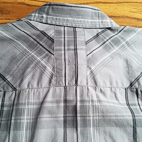 XG Graphic Plaid Button Down Casual Shirt - Picture 7 of 7